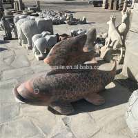 outdoor stone fish carvings for sale