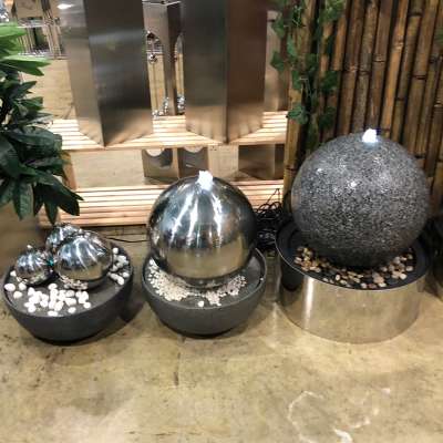 Outdoor stainless steel ball fountain valven hollow ball