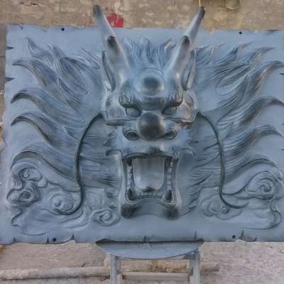 decorative resin dragon head wall