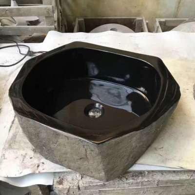 carved marble sink