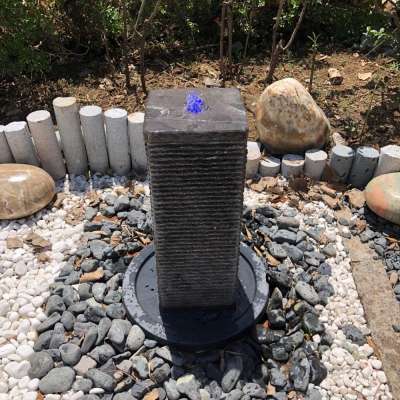 landscaping garden outdoor home granite marble fountain with led light