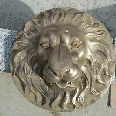 garden bronze lion head water fountain