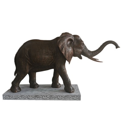 casting bronze hotel gate Fengshui elephant statue