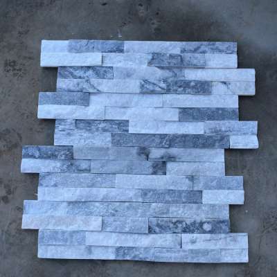 Natural stone wall cladding exterior cultured Stone Tiles Wall Veneer grey quartzite Stone for sale