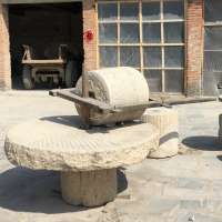 antique millstone